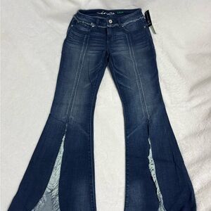 Dark Blue Flared Women Jeans